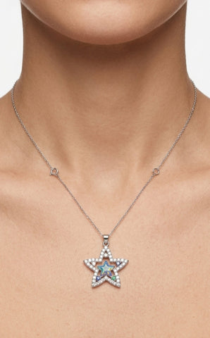 Crystal Star Pendant Necklace for Women | Fashion Jewelry Pakistan