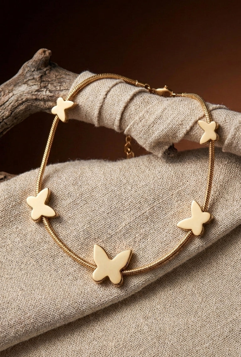 Butterfly Station Pendant Necklace – Aurelleluxe Luxury Minimalist Necklace